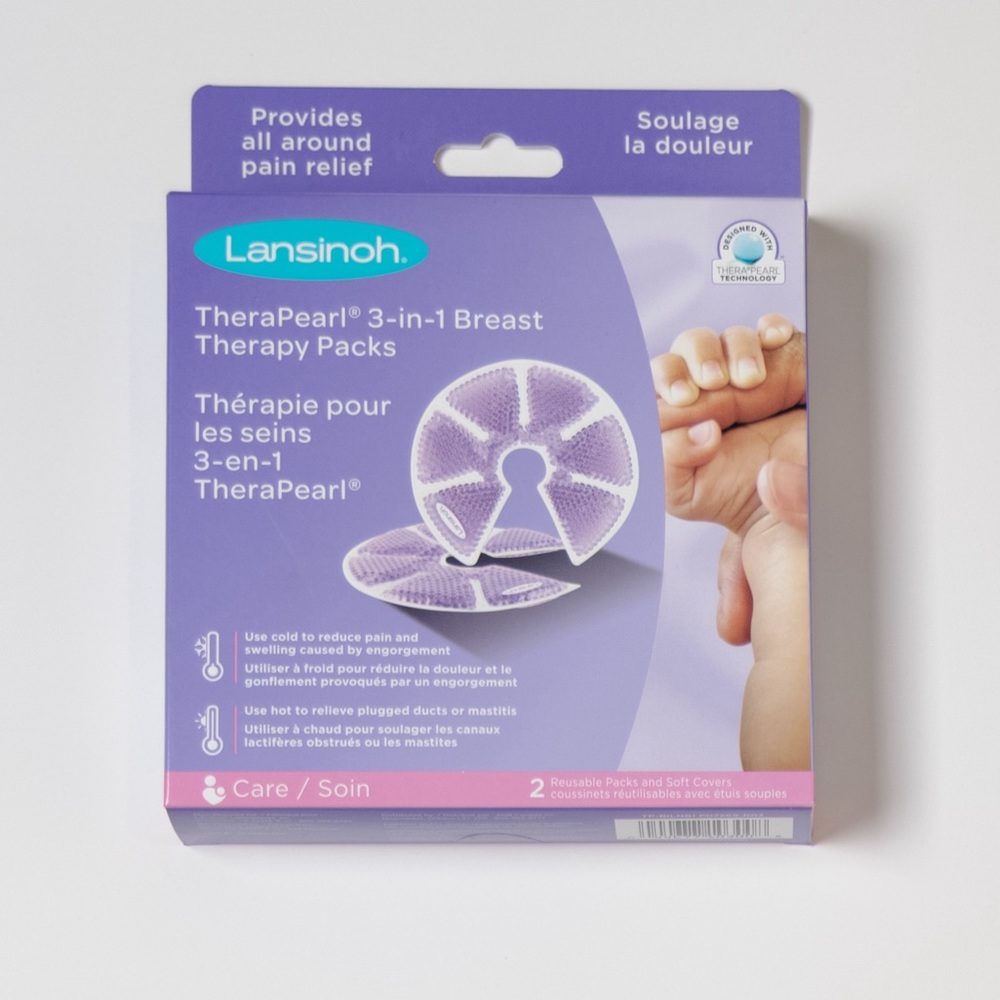 Lansinoh TheraPearl 3-in-1 Breast Therapy Packs, 2 therapy packs